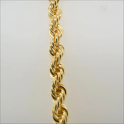 18k Gold Rope Chain - Timeless Luxury | Above $1000