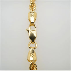 18k Gold Rope Chain - Timeless Luxury | Above $1000