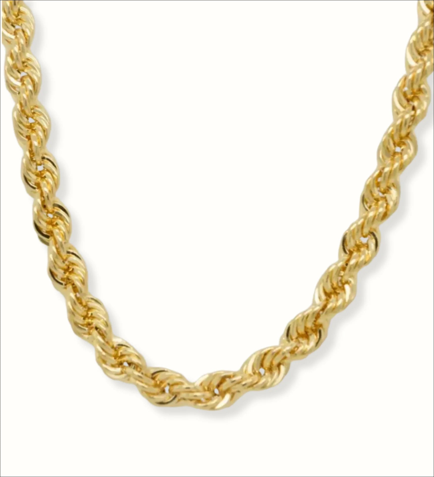 18k Gold Rope Chain - Timeless Luxury | Chains