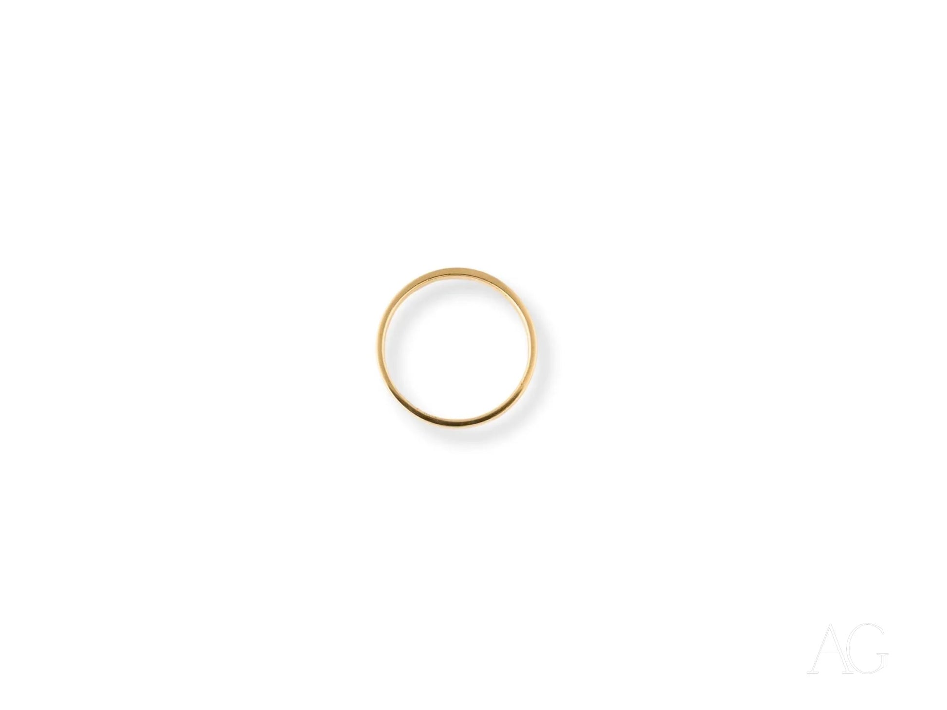 Timeless 18k yellow gold wedding band symbolizing everlasting love and commitment